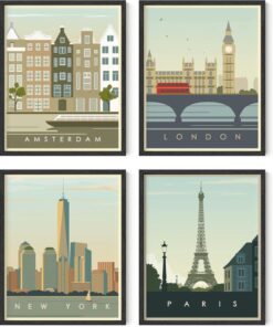 Geometrik Şehir Tabloları