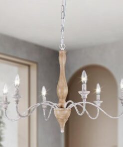 Ahşap Detaylı Avize