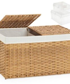 Rattan Kapaklı Sepet