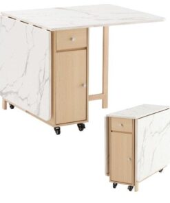 Tekerlekli Mermer Masa