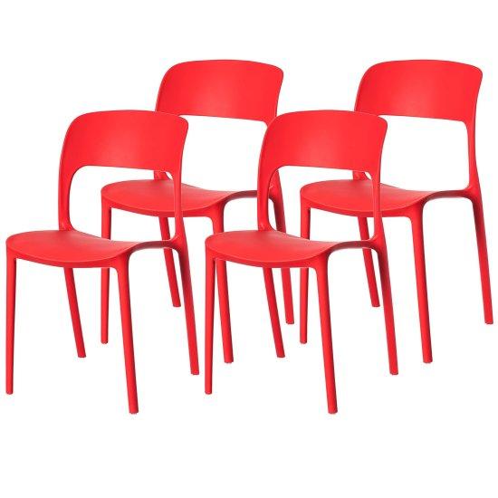 Kırmızı Plastik Sandalye