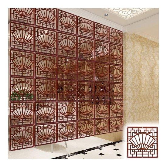 Kahverengi Desenli PVC 24lü Dekoratif Mekan Bölücü 39 cm