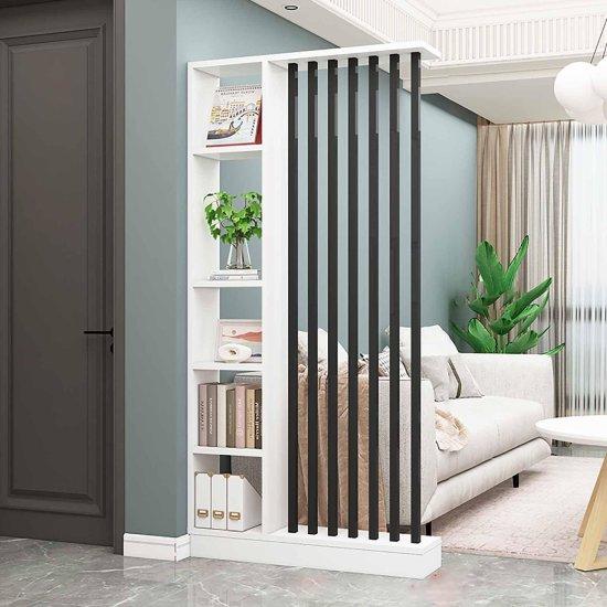 Modern Beyaz ve Gri Ahşap Seperatör 180 cm