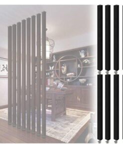 Modern Endüstriyel Ahşap Mekan Ayırıcı 235 cm Siyah Seperatör