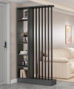 Modern Gri Ahşap Seperatör Raf Ünitesi 100 cm